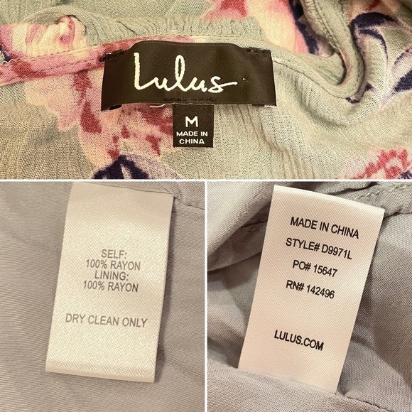 Lulu's Gardenia Floral Print Wrap Dress SIze M - Picture 7 of 16